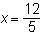 what is the solution of √x^2+49=x+5​