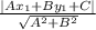 \frac{|Ax_{1}+By_{1}+C|}{\sqrt{A^{2}+B^{2}}}