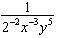 What is the value for x = 2 and y = –4?  the is the picture