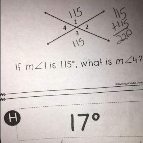 If anngle 1 equals 115 degrees, what is angle 4