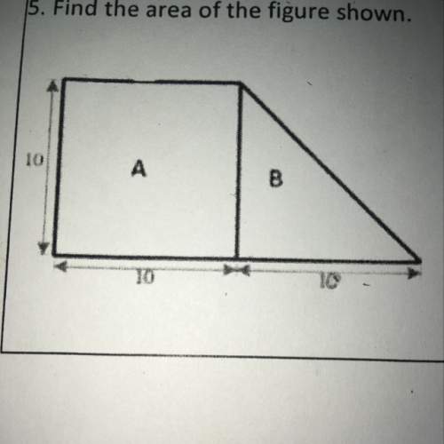 Find the area of the figure shown ?