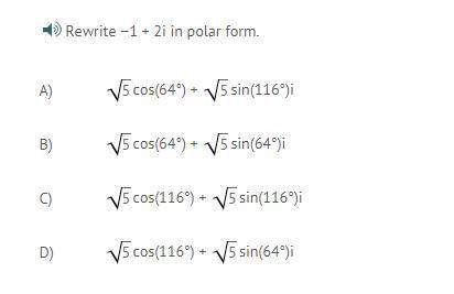 Rewrite the equation in polar form.