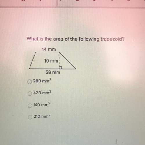 Asap its easy im just  what is the area of the following trapezoid?  280 mm2