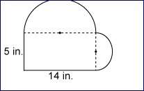 Two semicircles are attached to the sides of a rectangle as shown. what is the area of t