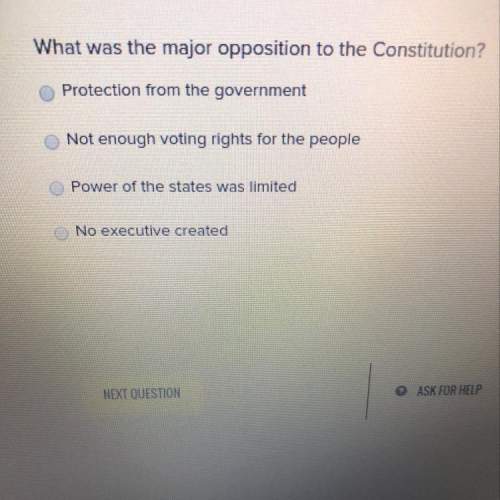 What was the major opposition to the constitution?