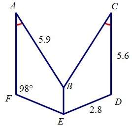 Plz given that abef⩭cbef,m∠bed=82°,and m∠cbe=152°,find m∠a (hint: the angles in a quadrilateral=360