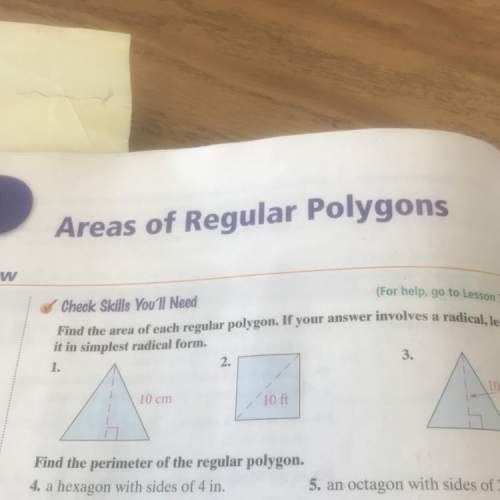 Find the area of each regular polygon.