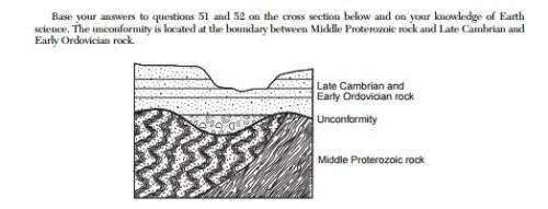 The unconformity is located at the boundary between middle proterozoic rock and late cambrian and