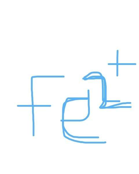 What is the meaning of this symbol fe2+