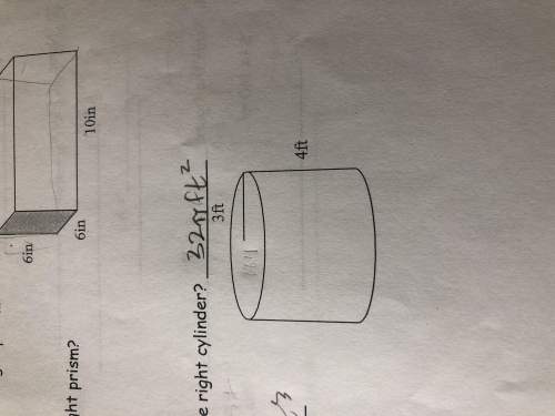 Find surface area of this cylinder.