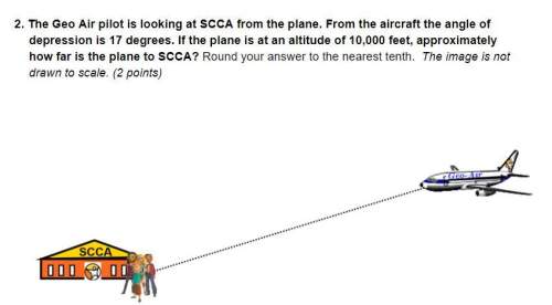 2. the geo air pilot is looking at scca from the plane. from the aircraft the angle of depression is