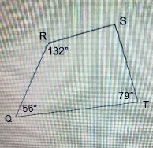 What is the measure of angle s? a. 48°b. 56c. 93d. 101
