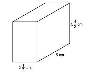What is the volume of the prism? your answer must be a mixed number.
