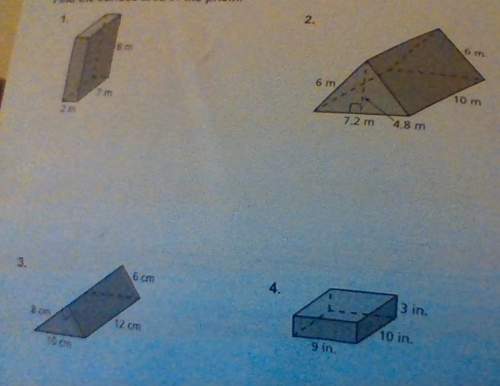 Find the surface areas of the prism. explain your answer.