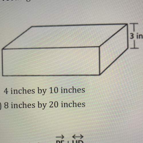 The volume of the rectangular solid below is 1,440 cubic inches. what could be the length and width