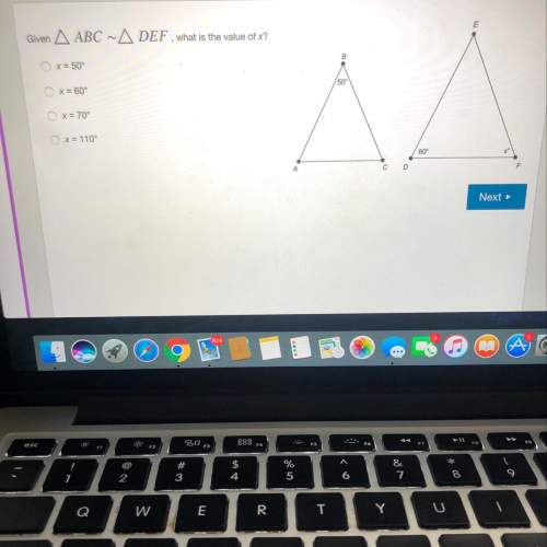 Given triangle abc ~ triangle def. what is the value of x?