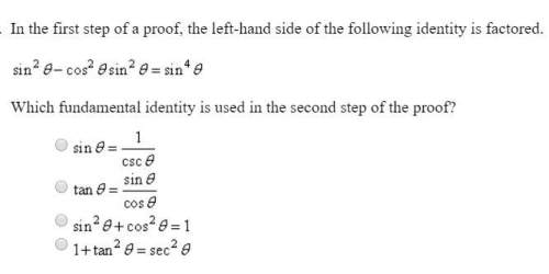 Which fundamental identity is used in the second step of proof?