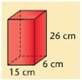 Find the lateral area for the given prism. 1,092 cm^2 998 cm^2 1,272 cm^2 87