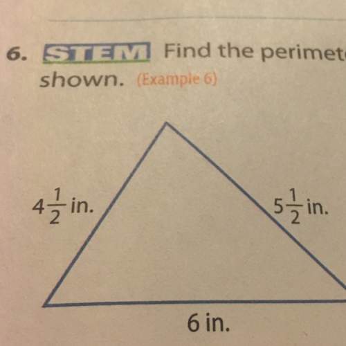 Find the perimeter of the triangle shown ( need fast)