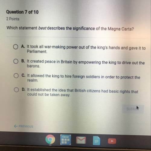 Which best describes the significance of the magna carta?