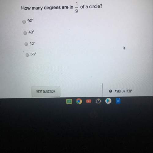 How many degrees are in 1/9 of a circle?
