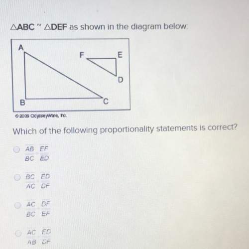 Which of the following proportionally statements is correct?