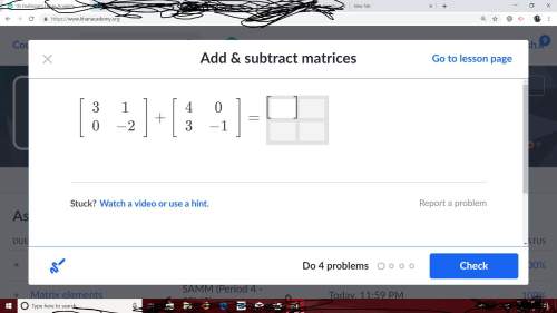 Add &amp; subtract matrices  plz give the answer .. .