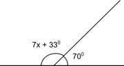 Plz (with description) the angles below are supplementary. what is the value of x?