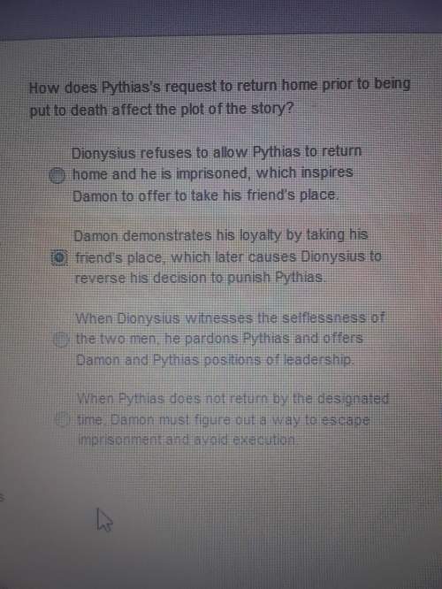 Is my answer correct? if not correct me. how does pythia's request to return home prior to being p