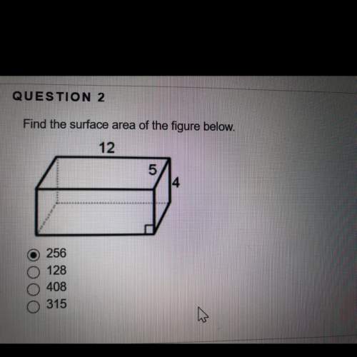 Find the surface area of the figure below.