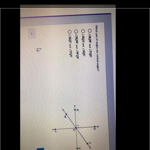 Which pair of angles are vertical angles