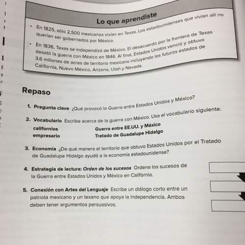 Does anyone know the answers to this in spanish?