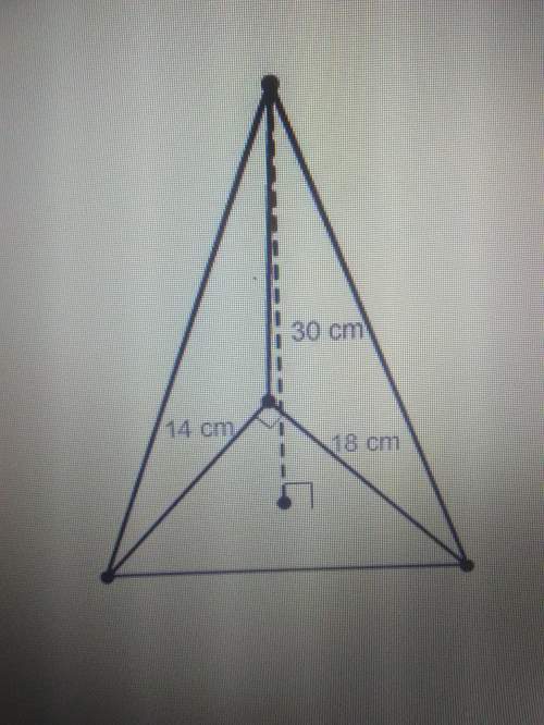 What is the volume of this pyramida.945 cm^3b. 1260 cm^3c.1890 c