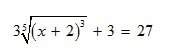 What is the solution of the equation?  equation attached - step by step