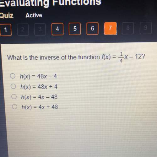 What is the inverse of the function ?