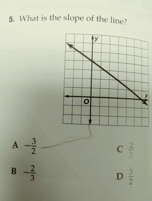 5. what is the slope of the line ?