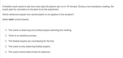 Afootball coach wants to see how many laps his players can run in 15 minutes. during a non-mandatory