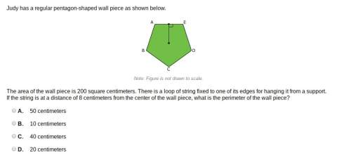 Judy has a regular pentagon-shaped wall piece as shown below. the area of the wall piece