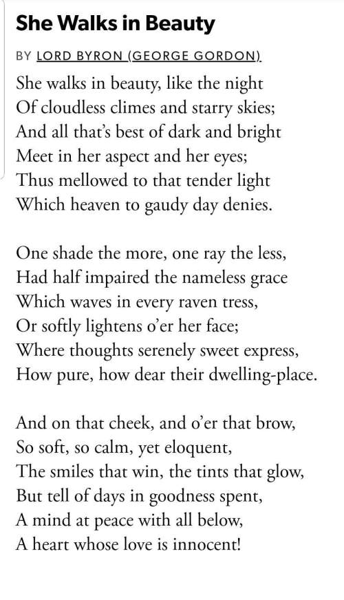 In what way does this poem differ from a sonnet? a.by using rhymeb.by using