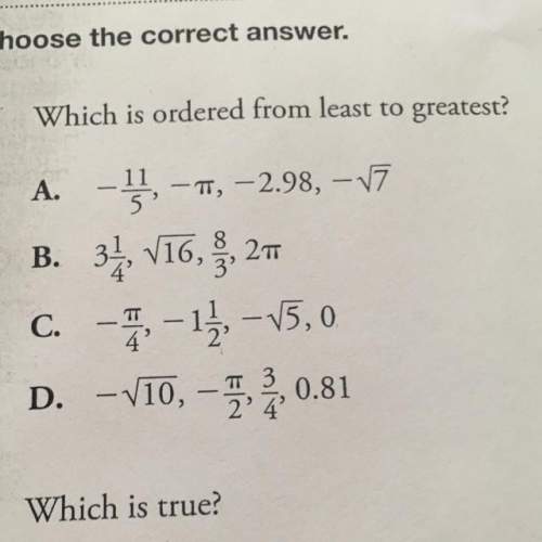 Which is ordered from least to greatest?