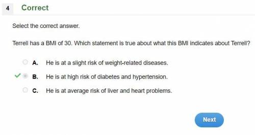 Terrell has a bmi if 30. which statement is true about what this bmi indicates about terrell