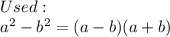 Used:\\a^2-b^2=(a-b)(a+b)