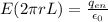 E (2\pi rL) = \frac{q_{en}}{\epsilon_0}