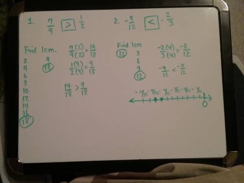 Compare fractions and justify why i chose the answer