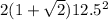 2(1+\sqrt{2})12.5^2