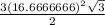 \frac{3(16.6666666)^2\sqrt{3}}{2}