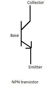 In which type of transistor does current flow from the base to the emitter?   a. an npn transistor,