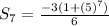 S_7=  \frac{ - 3(1  +   {(  5)}^{7}) }{6}