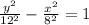 \frac{y^2}{12^2}-\frac{x^2}{8^2}=1