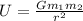 U = \frac{Gm_1m_2}{r^2}
